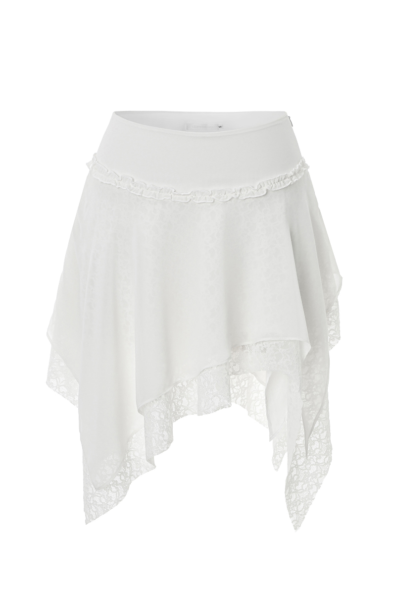 ミニスカート ホワイト 商品カラー画像-S1L2