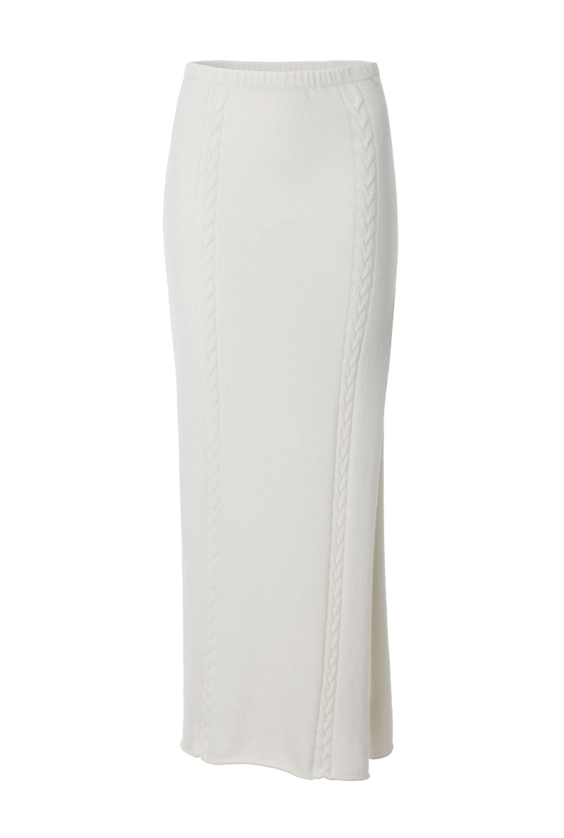 ロングスカート ホワイト 商品カラー画像-S1L2