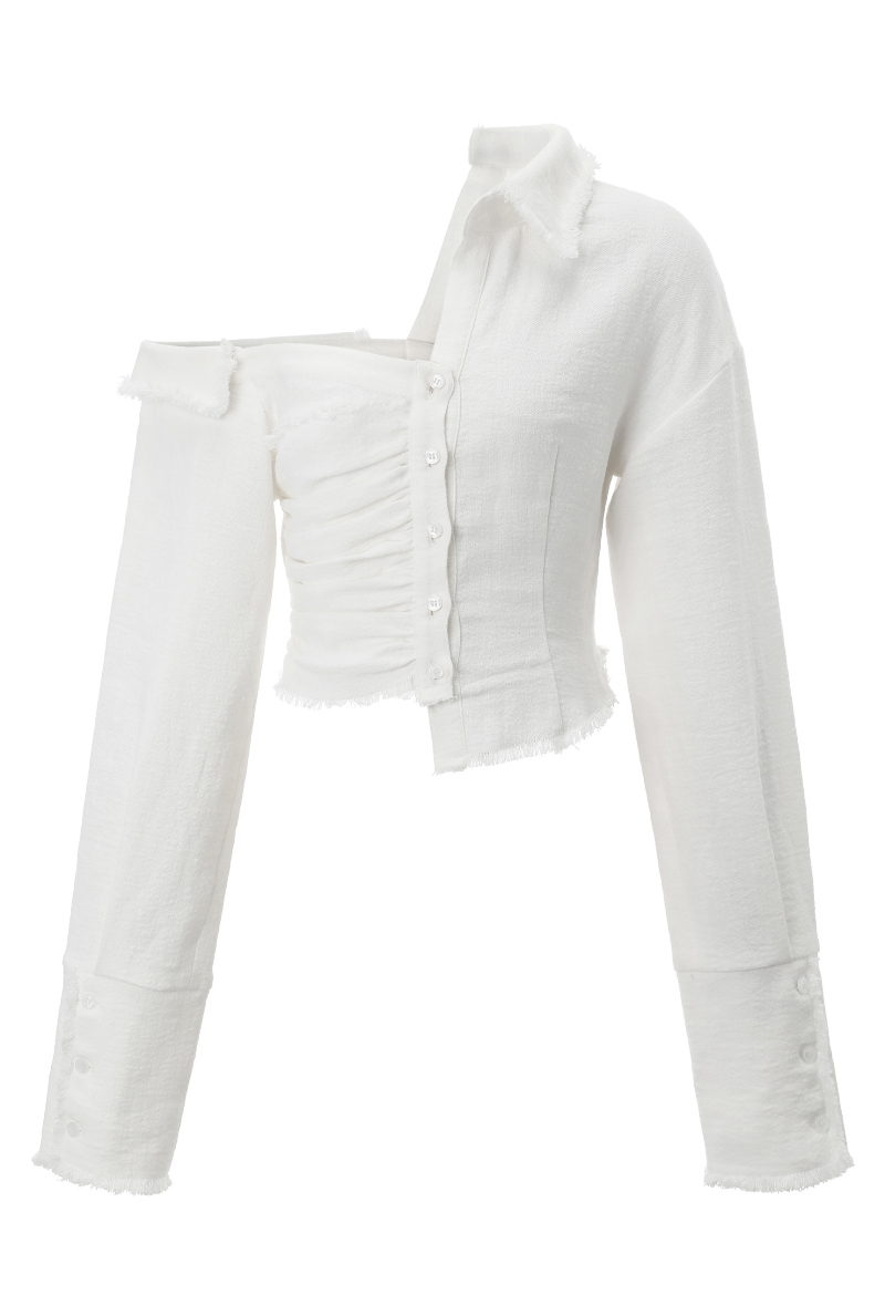 ジャケット ホワイト 商品カラー画像-S1L2