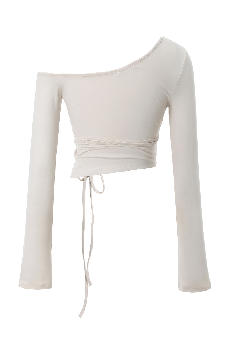 長袖Tシャツ ホワイト 商品カラー画像-S1L3