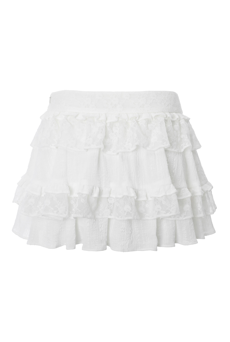 ミニスカート ホワイト 商品カラー画像-S1L2